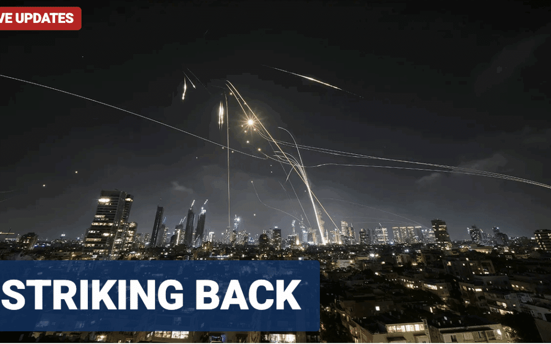 Iran strikes back, sends barrage of missiles at Tel Aviv, US helps Israel to shoot them down